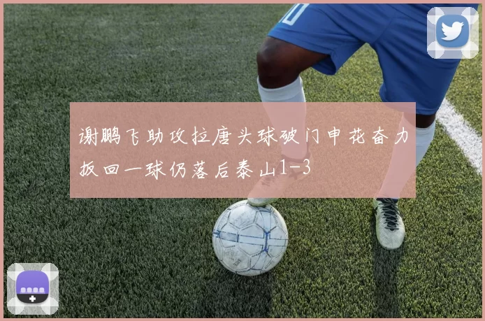 谢鹏飞助攻拉唐头球破门申花奋力扳回一球仍落后泰山1-3